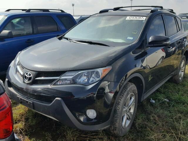 2T3WFREV6FW207675 - 2015 TOYOTA RAV4 XLE BLACK photo 2