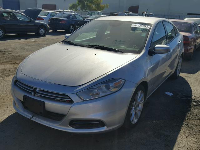 1C3CDFBA5DD321416 - 2013 DODGE DART SXT SILVER photo 2