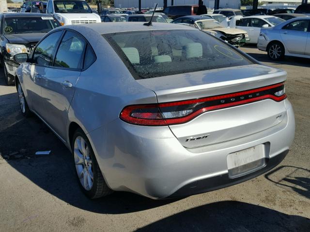 1C3CDFBA5DD321416 - 2013 DODGE DART SXT SILVER photo 3