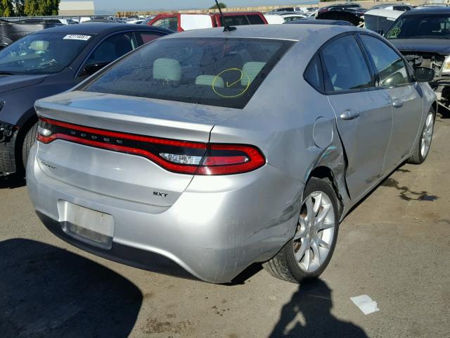 1C3CDFBA5DD321416 - 2013 DODGE DART SXT SILVER photo 4