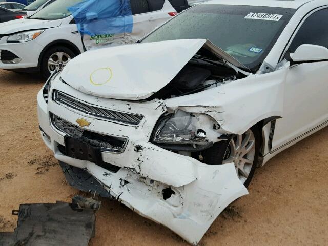 1G1ZE5E04CF305915 - 2012 CHEVROLET MALIBU LTZ WHITE photo 9