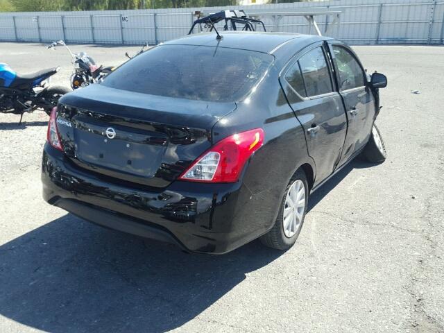 3N1CN7AP6FL862589 - 2015 NISSAN VERSA BLACK photo 4