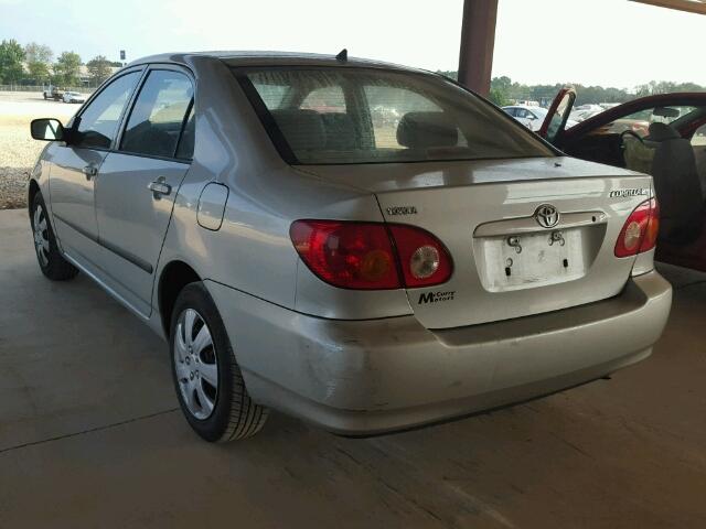 1NXBR32E93Z034178 - 2003 TOYOTA COROLLA CE SILVER photo 3