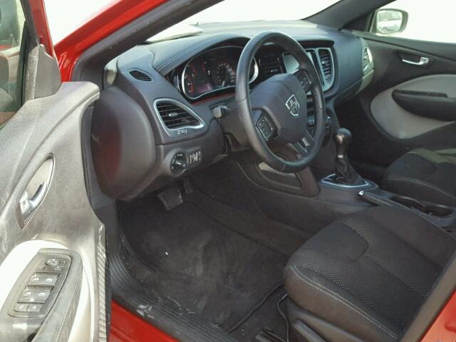 1C3CDFBB6ED870066 - 2014 DODGE DART SXT RED photo 9