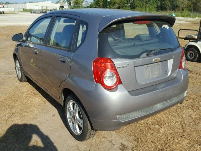 KL1TD6DE4BB232643 - 2011 CHEVROLET AVEO GRAY photo 3