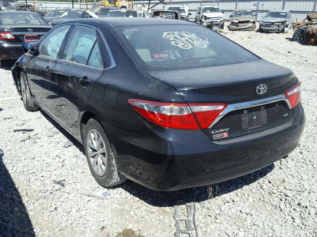 4T1BF1FK0FU005802 - 2015 TOYOTA CAMRY BLACK photo 3