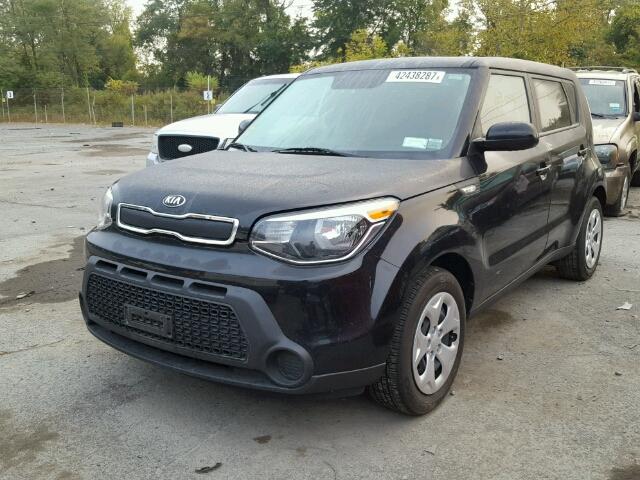 KNDJN2A2XE7035029 - 2014 KIA SOUL BLACK photo 2