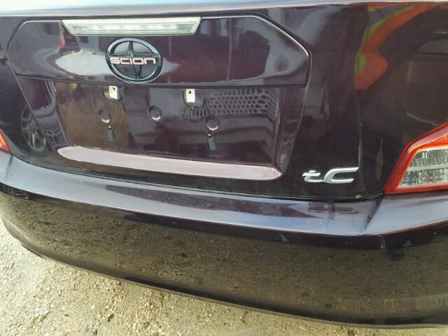 JTKJF5C78D3064311 - 2013 TOYOTA SCION TC 勃艮第红 照片 9