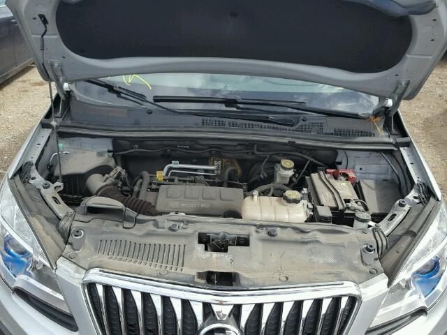 KL4CJASB1EB777453 - 2014 BUICK ENCORE SILVER photo 7