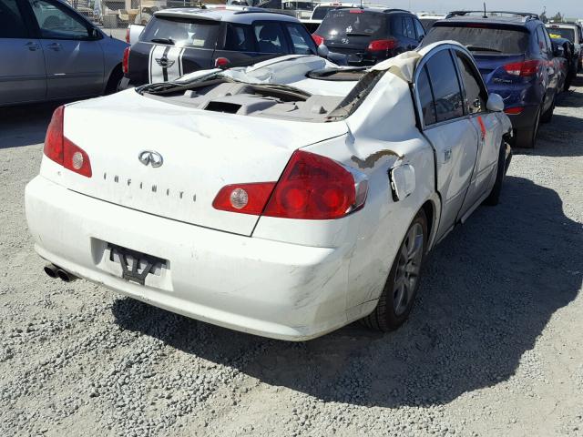 JNKCV51E86M512952 - 2006 INFINITI G35 WHITE photo 4