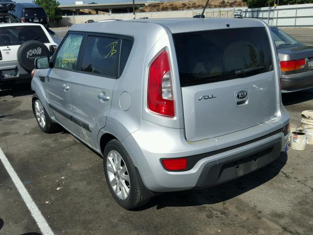 KNDJT2A69D7755042 - 2013 KIA SOUL + SILVER photo 3