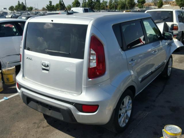 KNDJT2A69D7755042 - 2013 KIA SOUL + SILVER photo 4