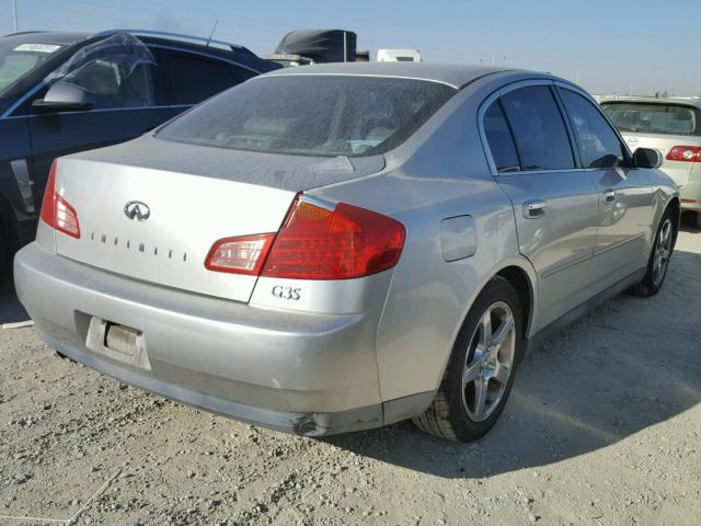 JNKCV51E83M318692 - 2003 INFINITI G35 SILVER photo 4