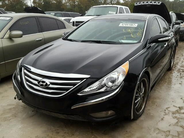 5NPEC4AB7EH946790 - 2014 HYUNDAI SONATA SE BLACK photo 2