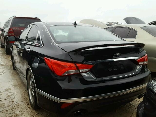 5NPEC4AB7EH946790 - 2014 HYUNDAI SONATA SE BLACK photo 3