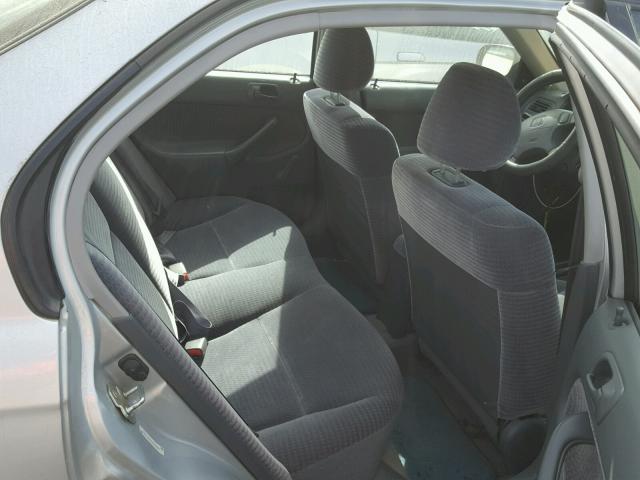 2HGEJ6615YH510360 - 2000 HONDA CIVIC BASE SILVER photo 6