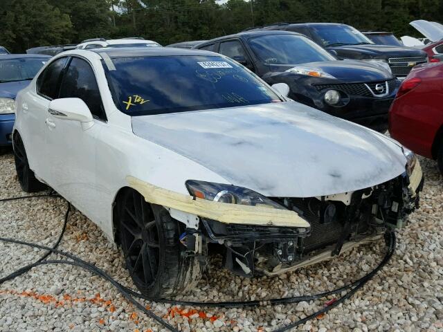 JTHBF5C28B5144790 - 2011 LEXUS IS WHITE photo 1