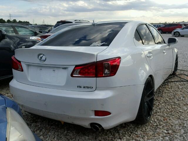 JTHBF5C28B5144790 - 2011 LEXUS IS WHITE photo 4