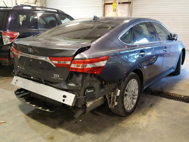 4T1BD1EB5FU038222 - 2015 TOYOTA AVALON HYB GRAY photo 4