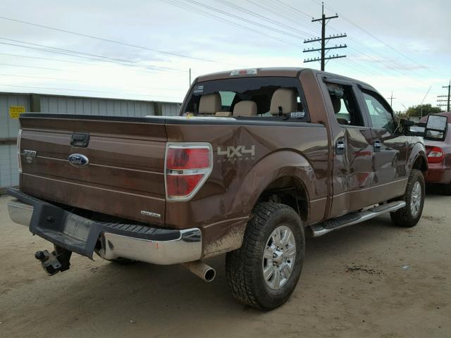 1FTFW1EF9BFA18038 - 2011 FORD F150 SUPER BROWN photo 4