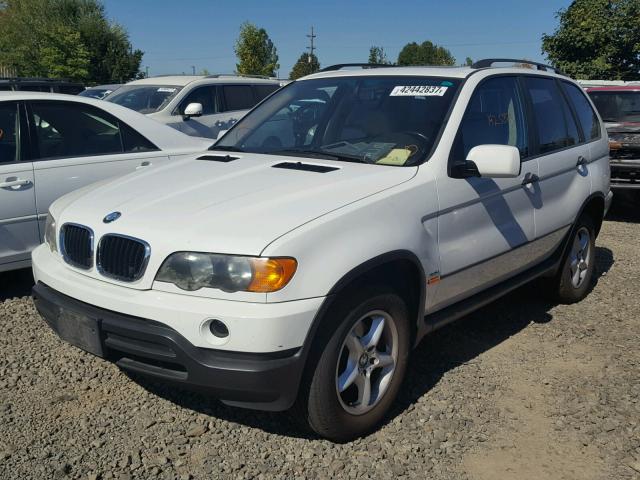 WBAFA53501LM76712 - 2001 BMW X5 3.0I WHITE photo 2