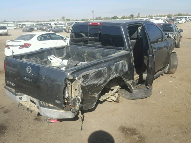 1N6AA07A74N567182 - 2004 NISSAN TITAN XE GRAY photo 4