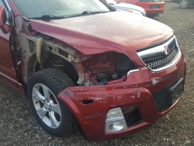 3GSCL13778S700898 - 2008 SATURN VUE REDLIN RED photo 9