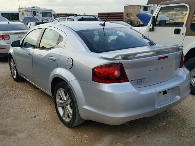 1B3BD1FG3BN534821 - 2011 DODGE AVENGER SILVER photo 3