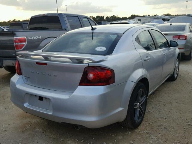 1B3BD1FG3BN534821 - 2011 DODGE AVENGER SILVER photo 4