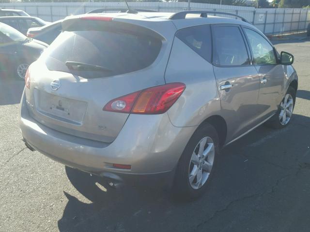 JN8AZ18U59W024218 - 2009 NISSAN MURANO S BROWN photo 4