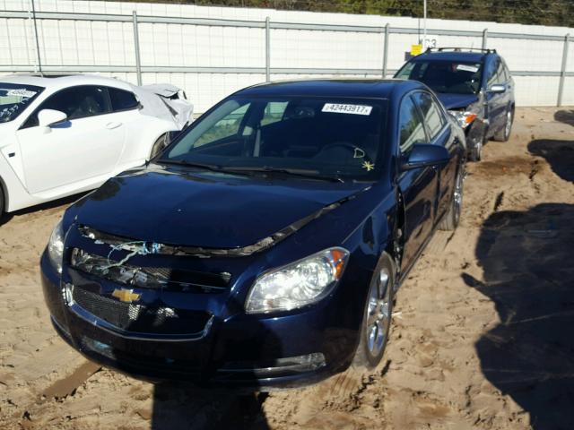 1G1ZD5EB0A4144993 - 2010 CHEVROLET MALIBU 2LT BLUE photo 2