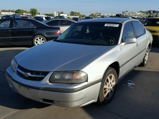 2G1WF52E859221964 - 2005 CHEVROLET IMPALA SILVER photo 2