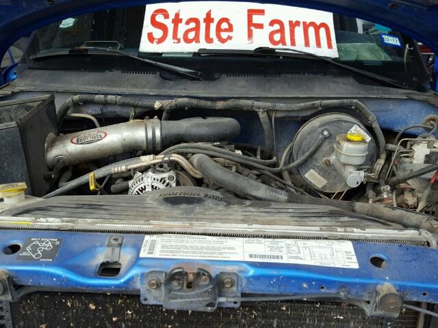 1B7HF13Z4XJ582593 - 1999 DODGE RAM 1500 BLUE photo 7