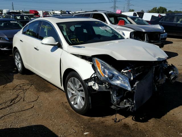 2G4GN5EX1E9304837 - 2014 BUICK REGAL PREM WHITE photo 1