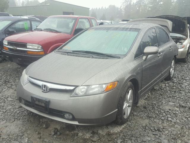 1HGFA15998L000286 - 2008 HONDA CIVIC EXL GRAY photo 2