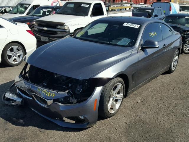 WBA3N7C58EF719156 - 2014 BMW 428 I GRAY photo 2