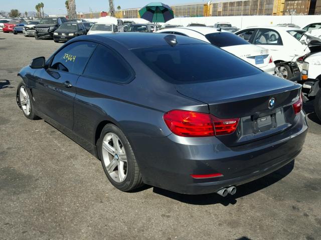 WBA3N7C58EF719156 - 2014 BMW 428 I GRAY photo 3