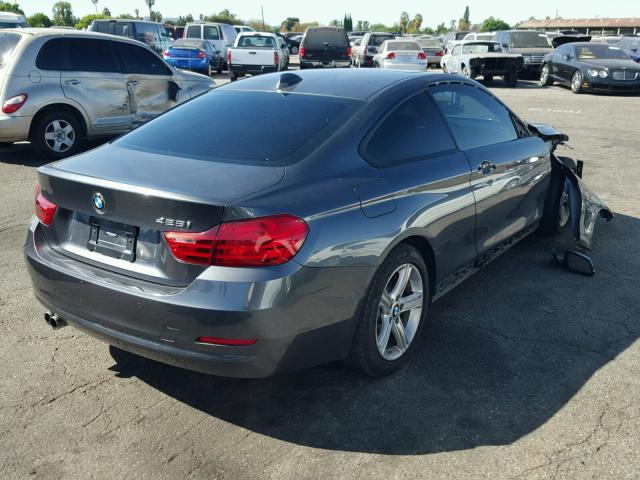 WBA3N7C58EF719156 - 2014 BMW 428 I GRAY photo 4