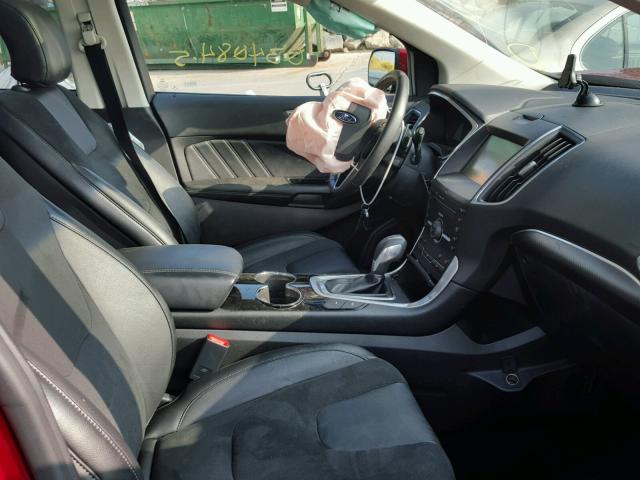2FMTK3AP7FBB21518 - 2015 FORD EDGE Червоний фото 5