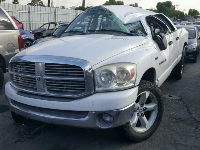 1D7HA18237S246427 - 2007 DODGE RAM 1500 S WHITE photo 2