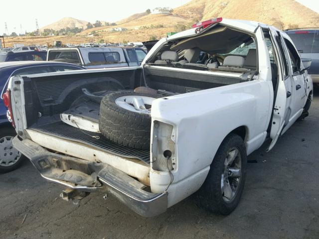 1D7HA18237S246427 - 2007 DODGE RAM 1500 S WHITE photo 4