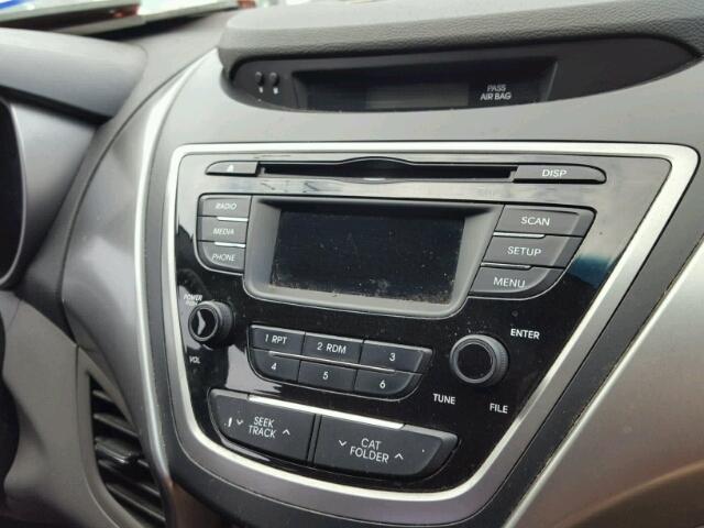 KMHDH4AE7DU888218 - 2013 HYUNDAI ELANTRA SILVER photo 9