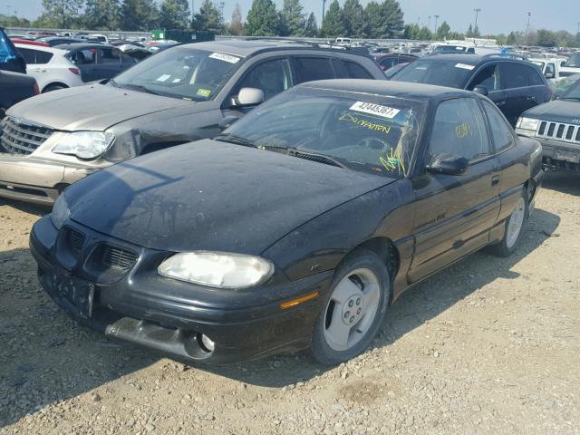 1G2NW12M7TC845025 - 1996 PONTIAC GRAND AM G BLACK photo 2