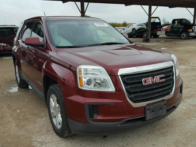 2GKALMEK3G6145603 - 2016 GMC TERRAIN SL MAROON photo 1