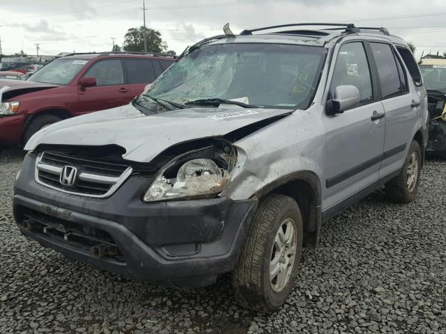 JHLRD78864C027421 - 2004 HONDA CR-V EX SILVER photo 2