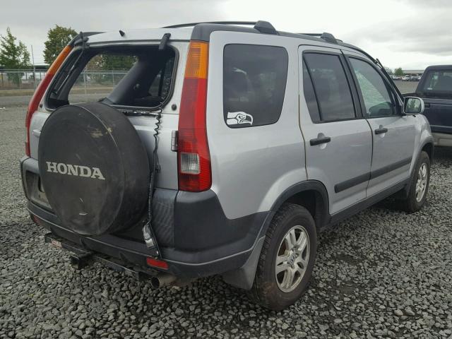 JHLRD78864C027421 - 2004 HONDA CR-V EX SILVER photo 4