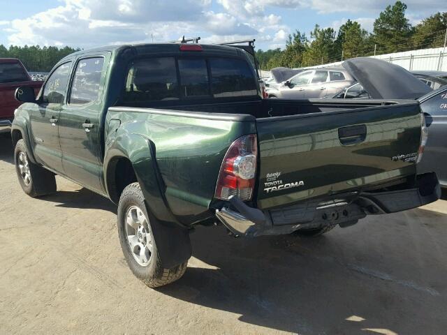 5TFJX4GN6CX009015 - 2012 TOYOTA TACOMA GREEN photo 3