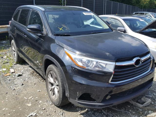 5TDKKRFH3ES028397 - 2014 TOYOTA HIGHLANDER შავი ფოტო 1