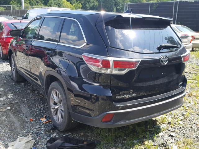 5TDKKRFH3ES028397 - 2014 TOYOTA HIGHLANDER შავი ფოტო 3
