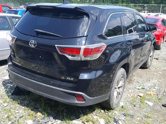 5TDKKRFH3ES028397 - 2014 TOYOTA HIGHLANDER შავი ფოტო 4